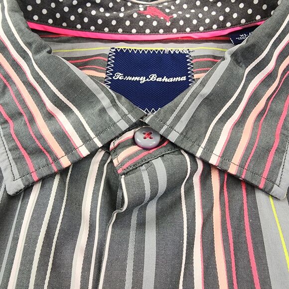 Tommy Bahama Shirt Mens XL Colorful Striped Long Sleeve Casual Career Button Up - Picture 11 of 16